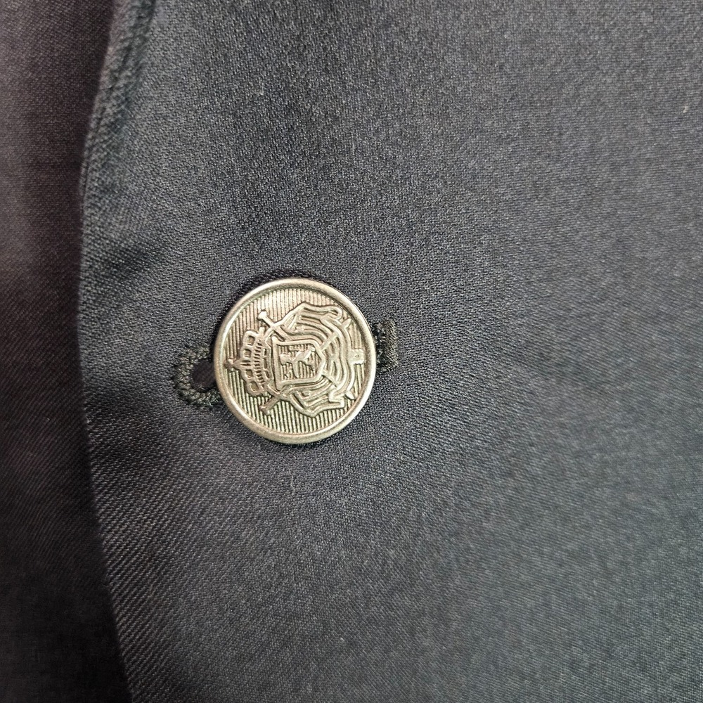 Michael Kors Men's Suit Blazer‎ 42R Wool Blend 2-Button Navy Blue - Flaw - Picture 9 of 16